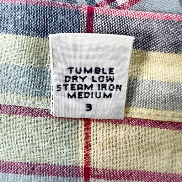 VTG Ralph Lauren BLAKE Cotton Plaid Button Down Shirt S/S Lightweight Soft Sz L - Picture 8 of 9